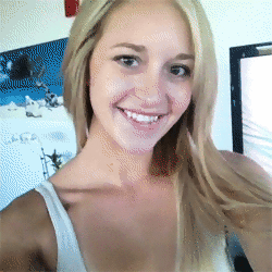 amateur photo Cute Blonde, Sexy Smile