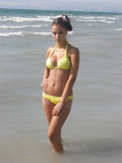 Yellow Bikini nude
