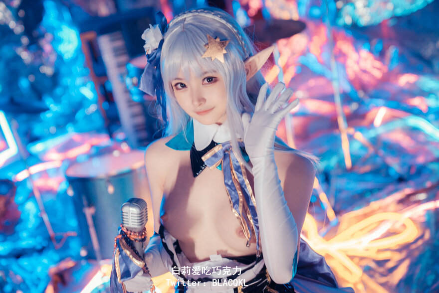 Blacqkl (白莉爱吃巧克力) cosplay Emilia – ReZero (53)