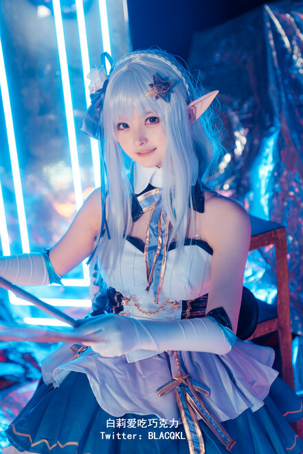 Blacqkl (白莉爱吃巧克力) cosplay Emilia – ReZero (47)