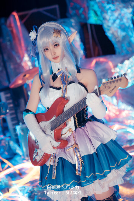 Blacqkl (白莉爱吃巧克力) cosplay Emilia – ReZero (33)