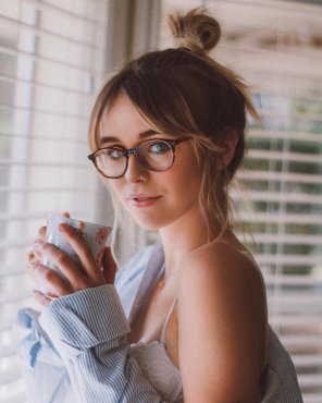 amateur pic A Girl With Glasses
