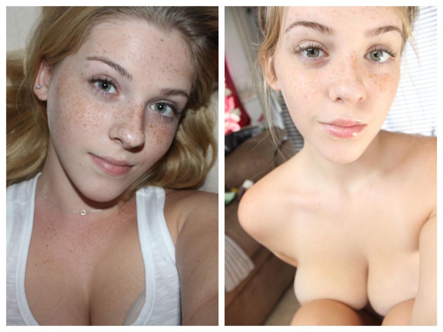 Freckled Blonde nude