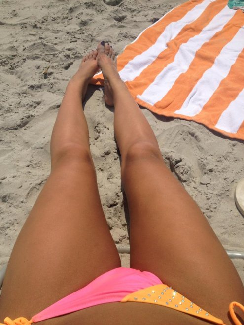 Legs, beach, bikini