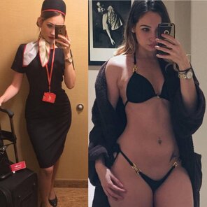 foto amateur Flight Attendants 00417