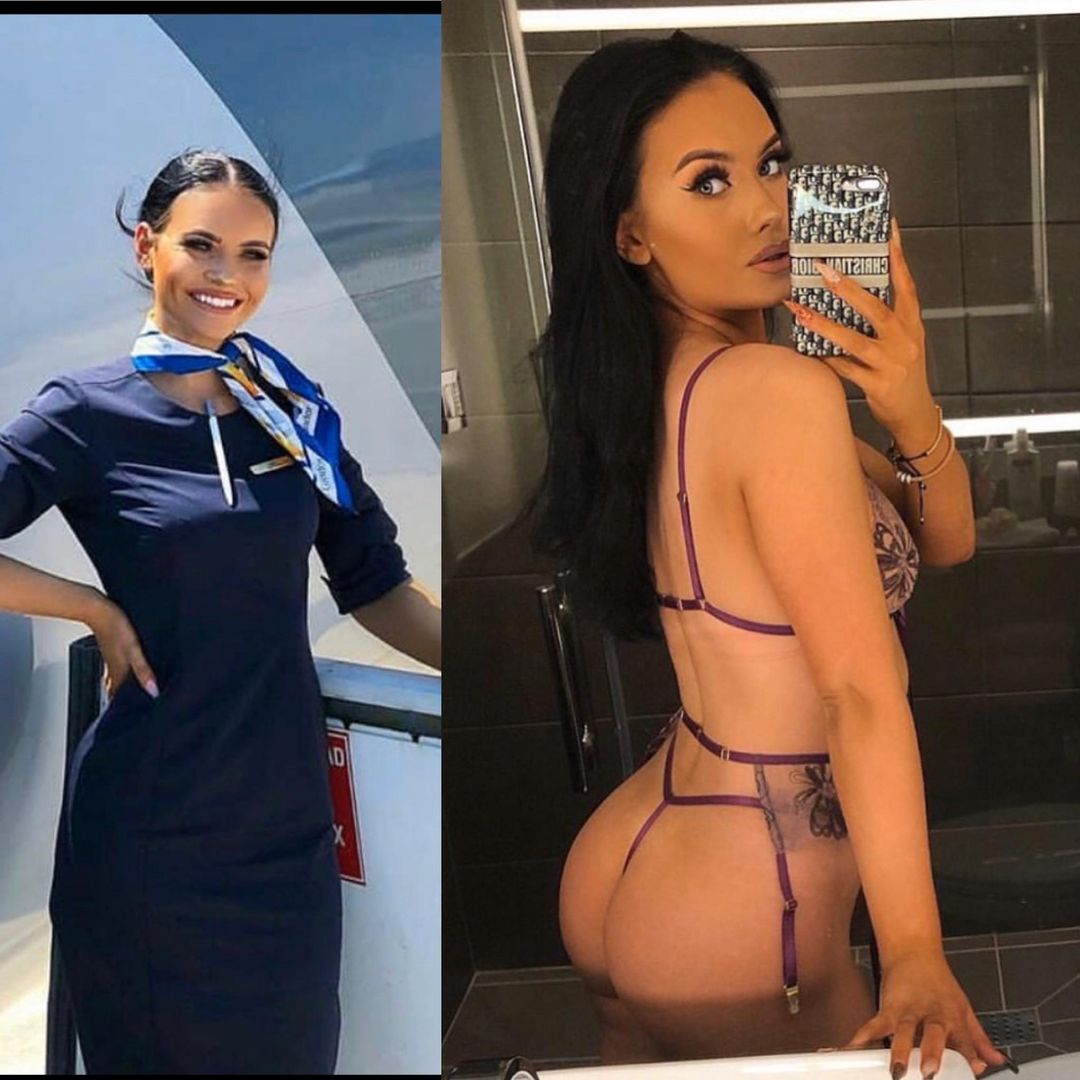 Flight Attendants Dressed And Undressed Flight Attendants 00556 Porn