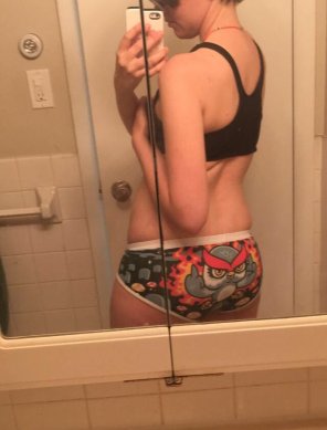 amateur pic I just needed to show off my panties somewhere!
