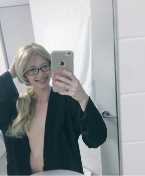 amateur pic Hair Blond Skin Selfie Mirror 