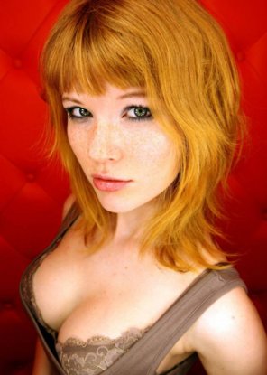 amateur-Foto Ginger bangs