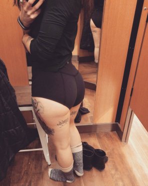 foto amadora Booty shorts