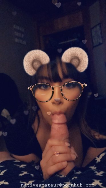 Perfect Teen Sucking Tip on Snapchat