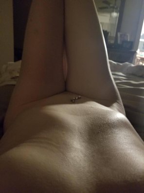 amateur pic Just waiting [f]or Daddy to come to bed