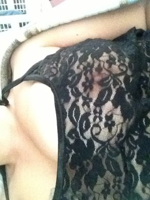 amateur pic A little teaser pic she sent me while I was gone to work...