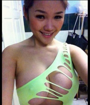 foto amateur Stacked Asian