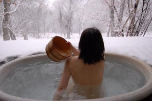 foto amadora Winter Bathing