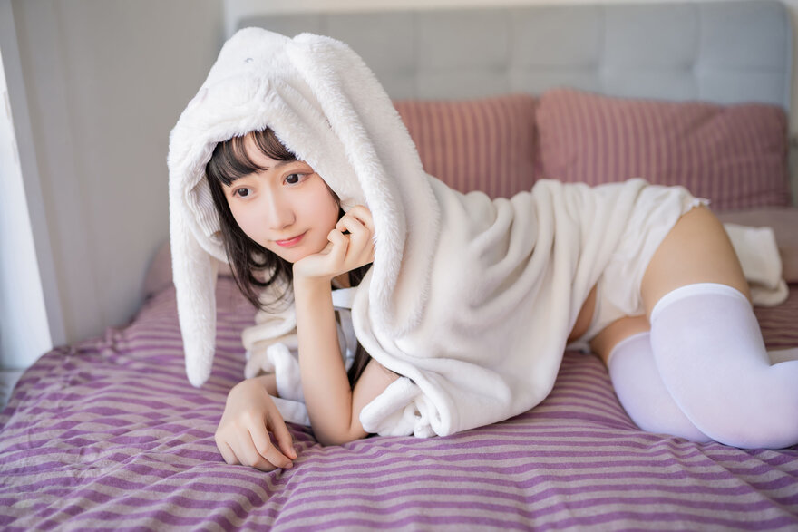 KimemeOwO (木绵绵OwO) No. 38 - 浴巾兔子 (8)