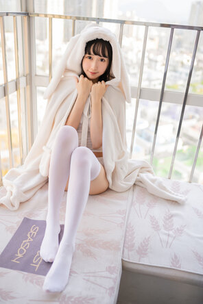 foto amadora KimemeOwO (木绵绵OwO) No. 38 - 浴巾兔子 (28)