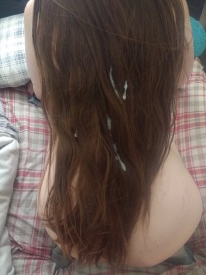 amateur pic Long hair + cum [FM]