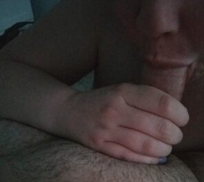 amateur photo I love to suck cock. Anyone want next?