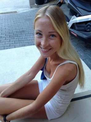 foto amateur Beautiful Smiling Blonde