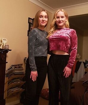 foto amateur on the right is teasing with that top