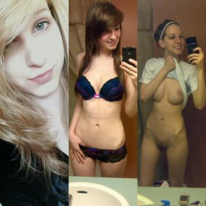 amateur pic Three stages of naked