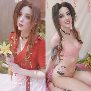 Aerith Gainsborough On/Off by Aesthel