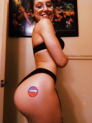 She voted