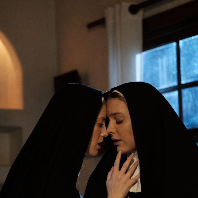 Wild nuns stripping and fucking in sinful lesbian trysts at the monastery_0010