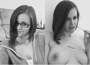 amateurfoto Glasses And Clothes On/Off