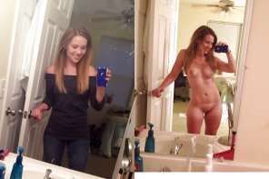 foto amadora Bathroom selfies