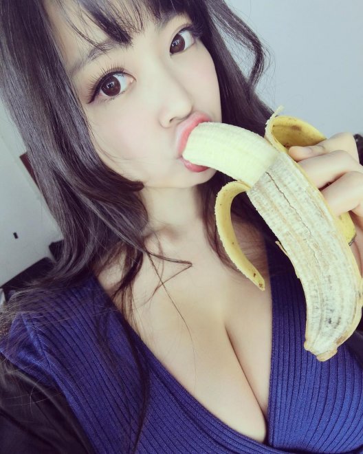 Yuri Shibuya getting in some potassium