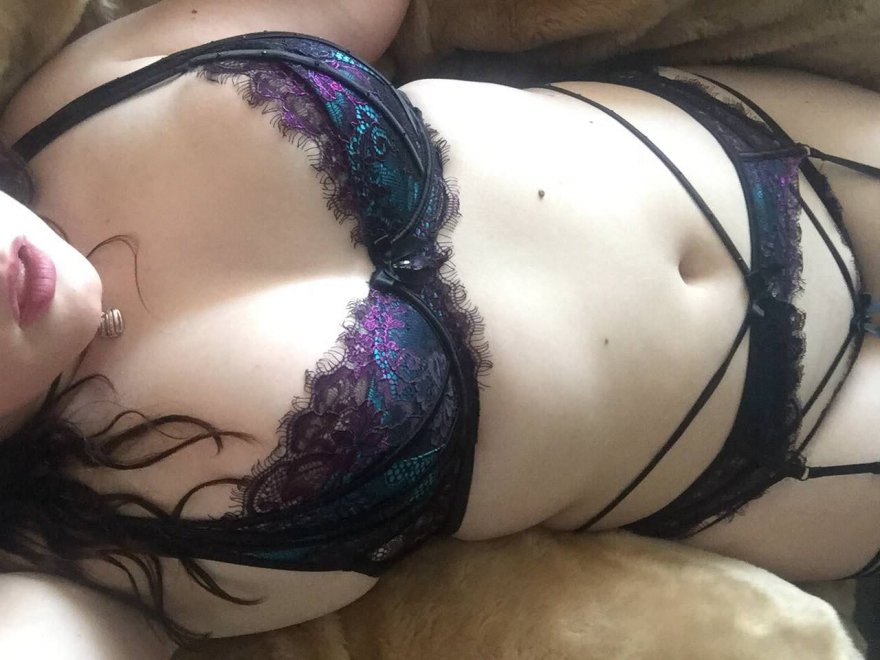 lounging in my chair in my lingerie. [oc]