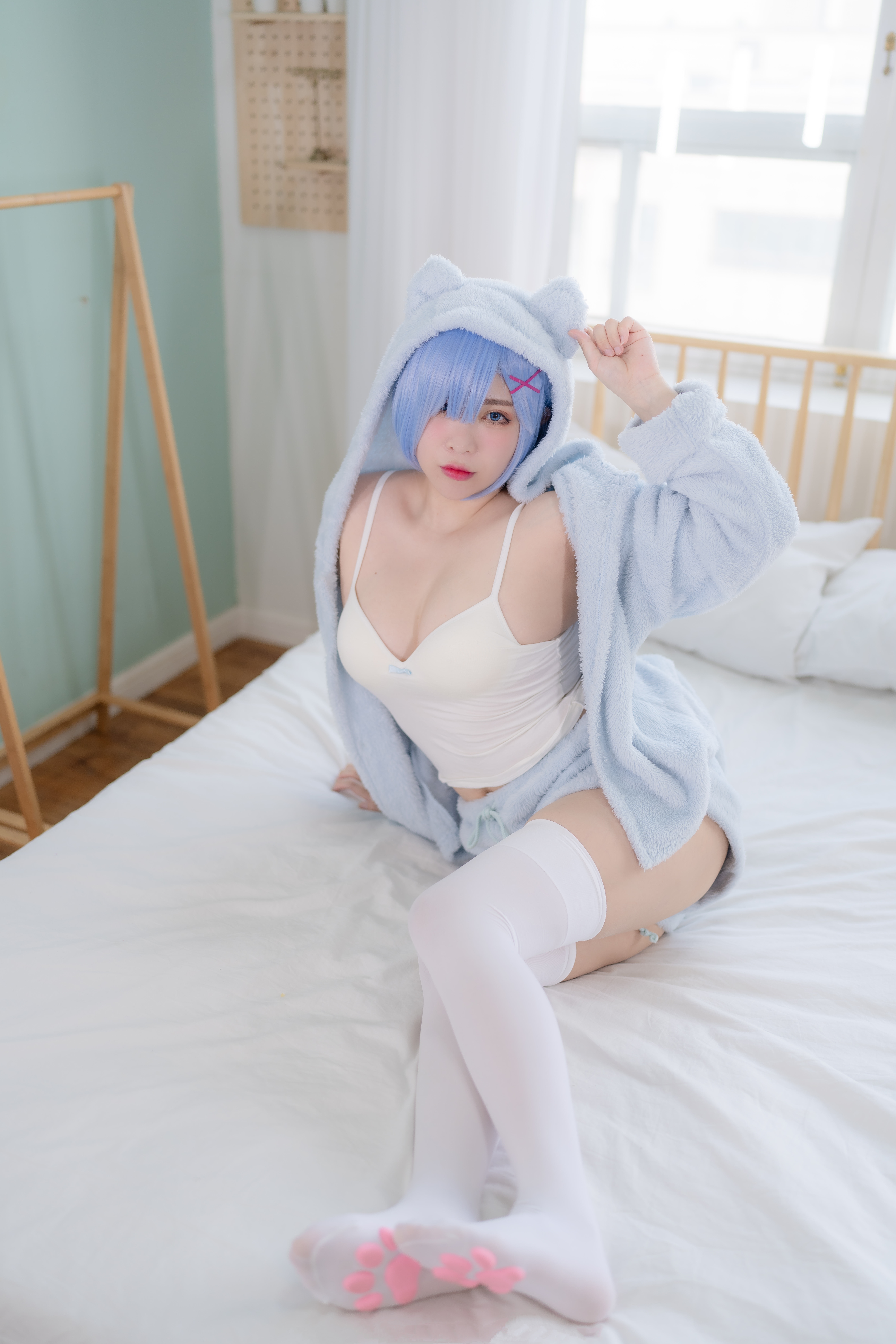 amateur photo Yuna (유나) cosplay Rem – ReZero (4)