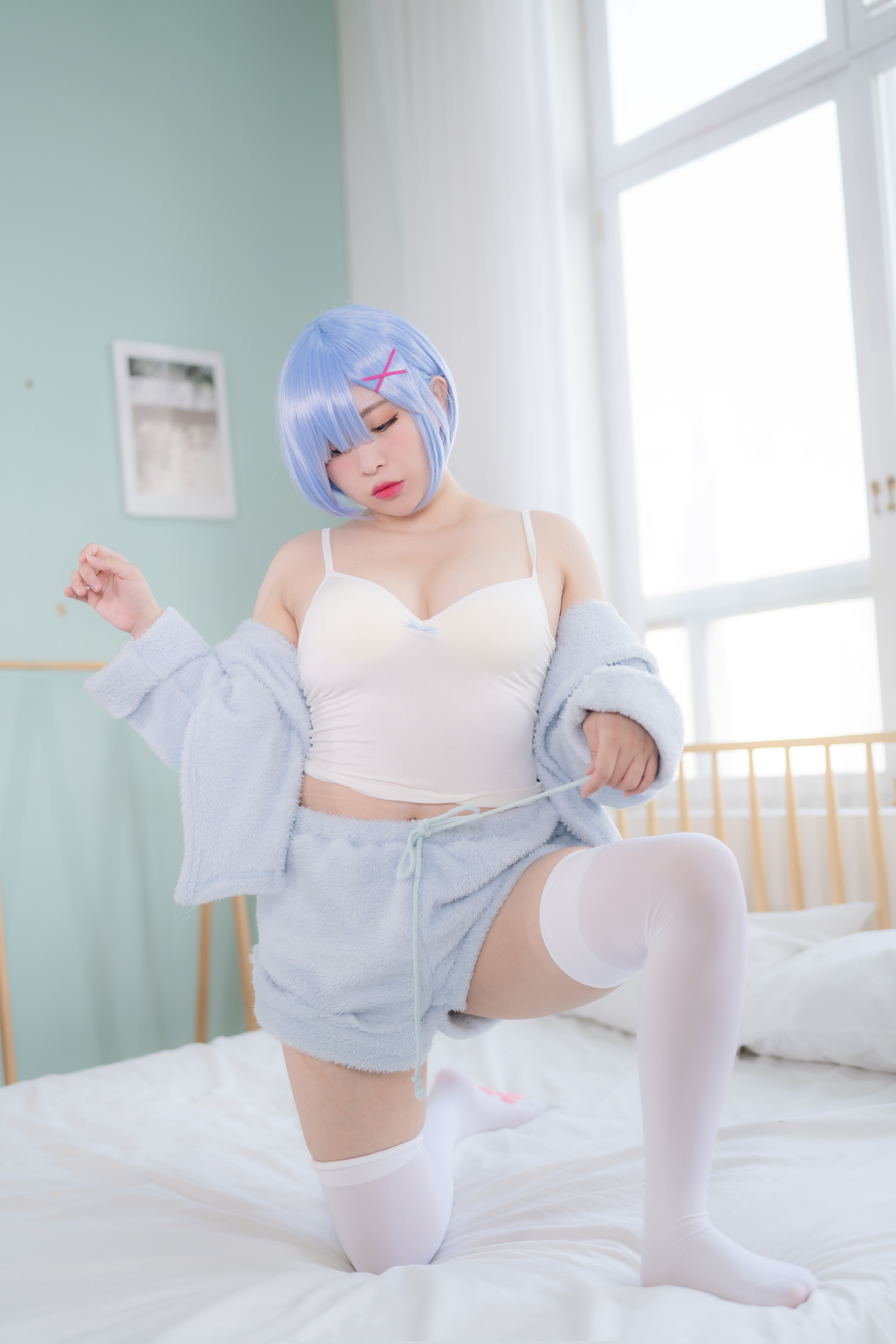 amateur photo Yuna (유나) cosplay Rem – ReZero (12)