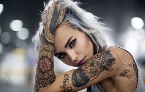 foto amadora Hair Tattoo Shoulder Arm Beauty 