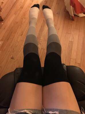photo amateur These thigh socks look so good