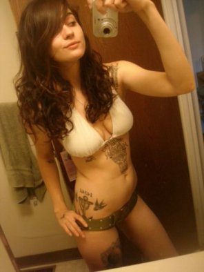 amateur-Foto Cute tattooed selfie