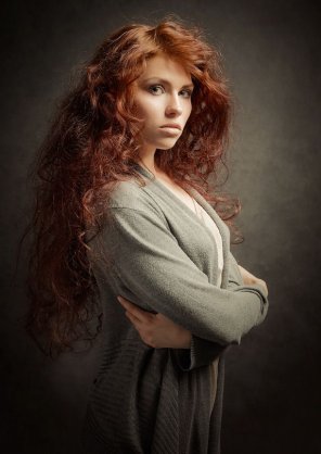 foto amatoriale Flamboyant redhead