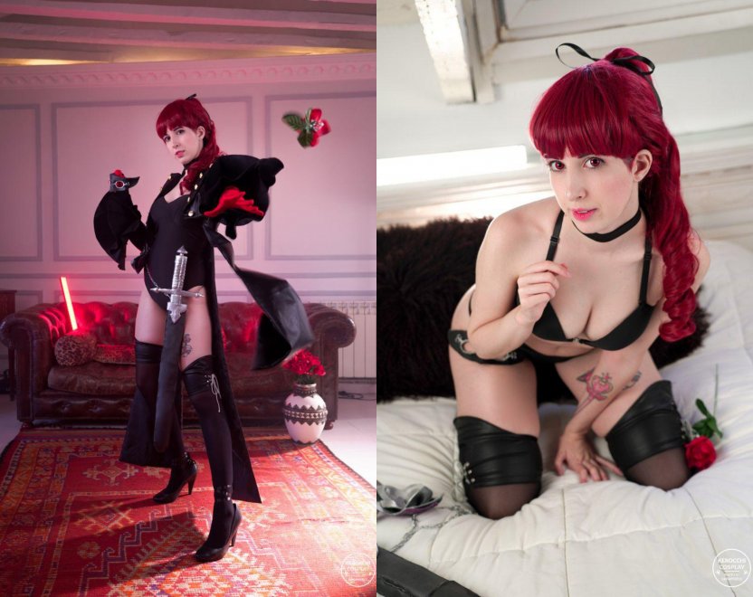 My Kasumi cosplay from Persona, full costume and lingerie! [Kerocchi]