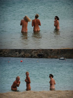 photo amateur Skinny dipping