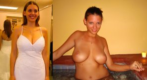 foto amadora Before and after