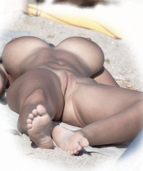 foto amatoriale Naked at the beach
