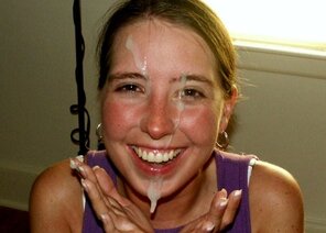 amateur photo Laughing-While-Taking-A-Cum-Facial-30-615x440