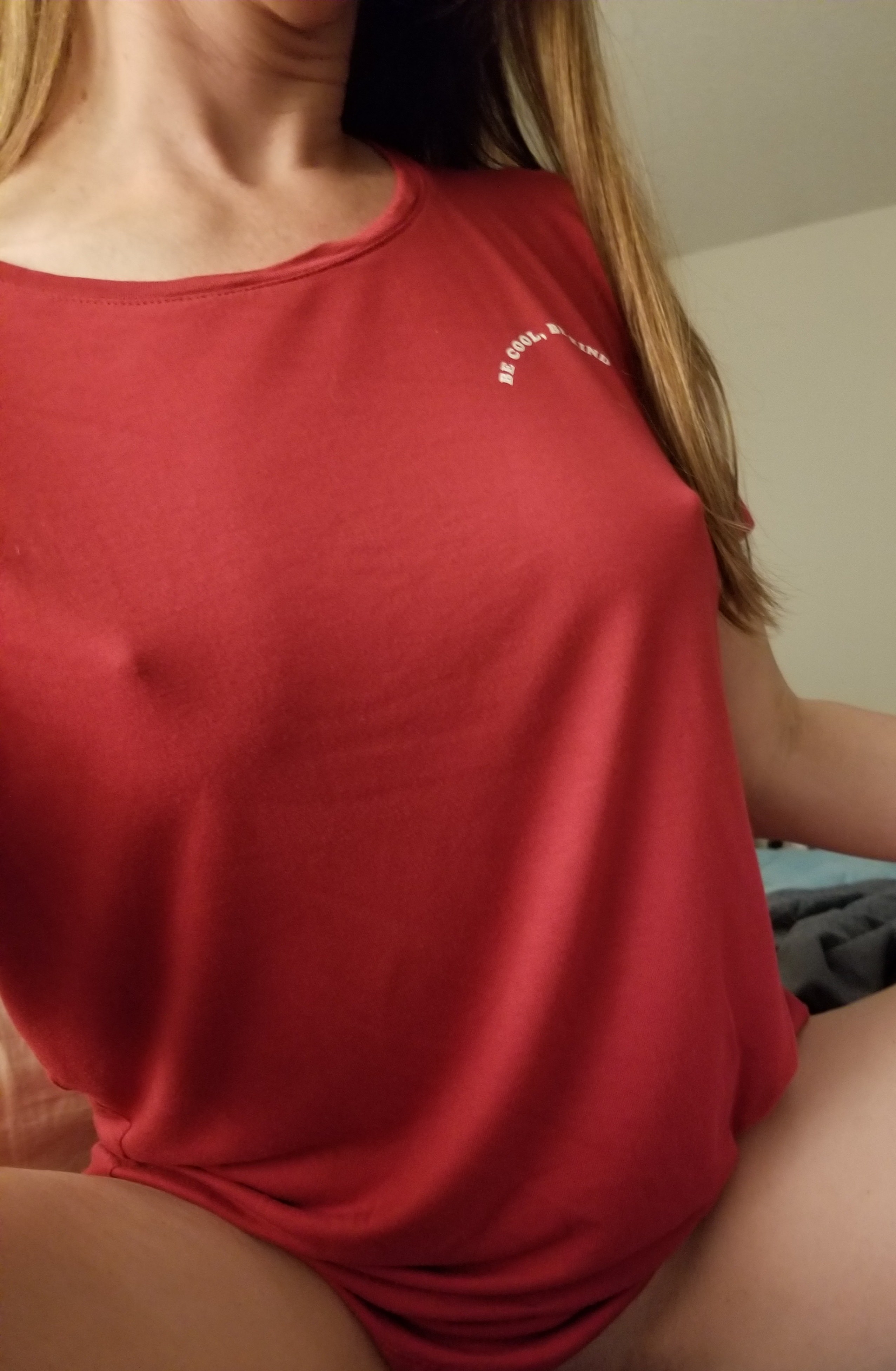 My Perky Nipples - I love feeling my hard nipples. Porn Pic - EPORNER