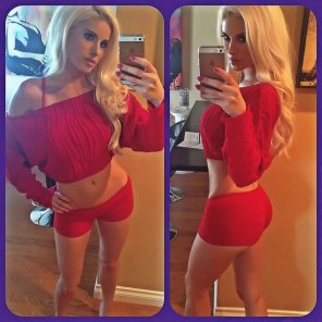 amateur pic All in red