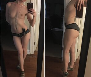 amateur photo Anyone else like to workout in just their underwear? ;p