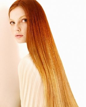 foto amadora Ginger ombre hair