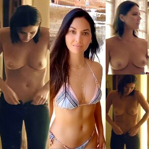 foto amatoriale Olivia Munn On-Off amazing tits hanging out