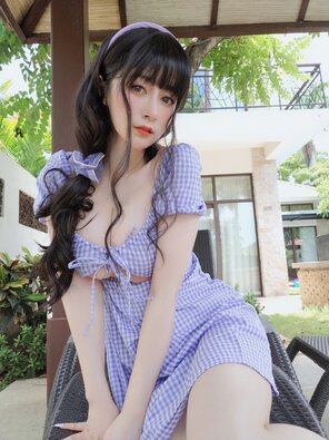 zdjęcie amatorskie Baiyin811 (白银81) - Purple Dress (11)